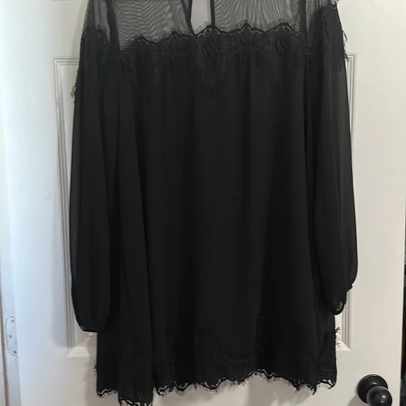 NWOT Chiffon and Lace dress - Picture 2 of 5